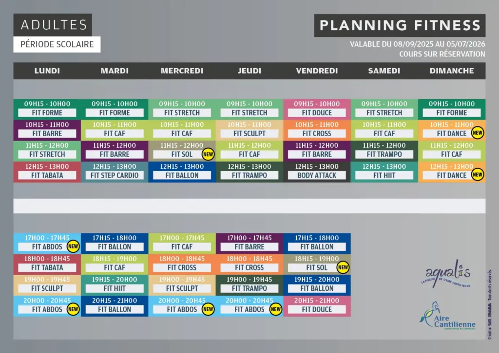 planning fitness 2025 / 2026