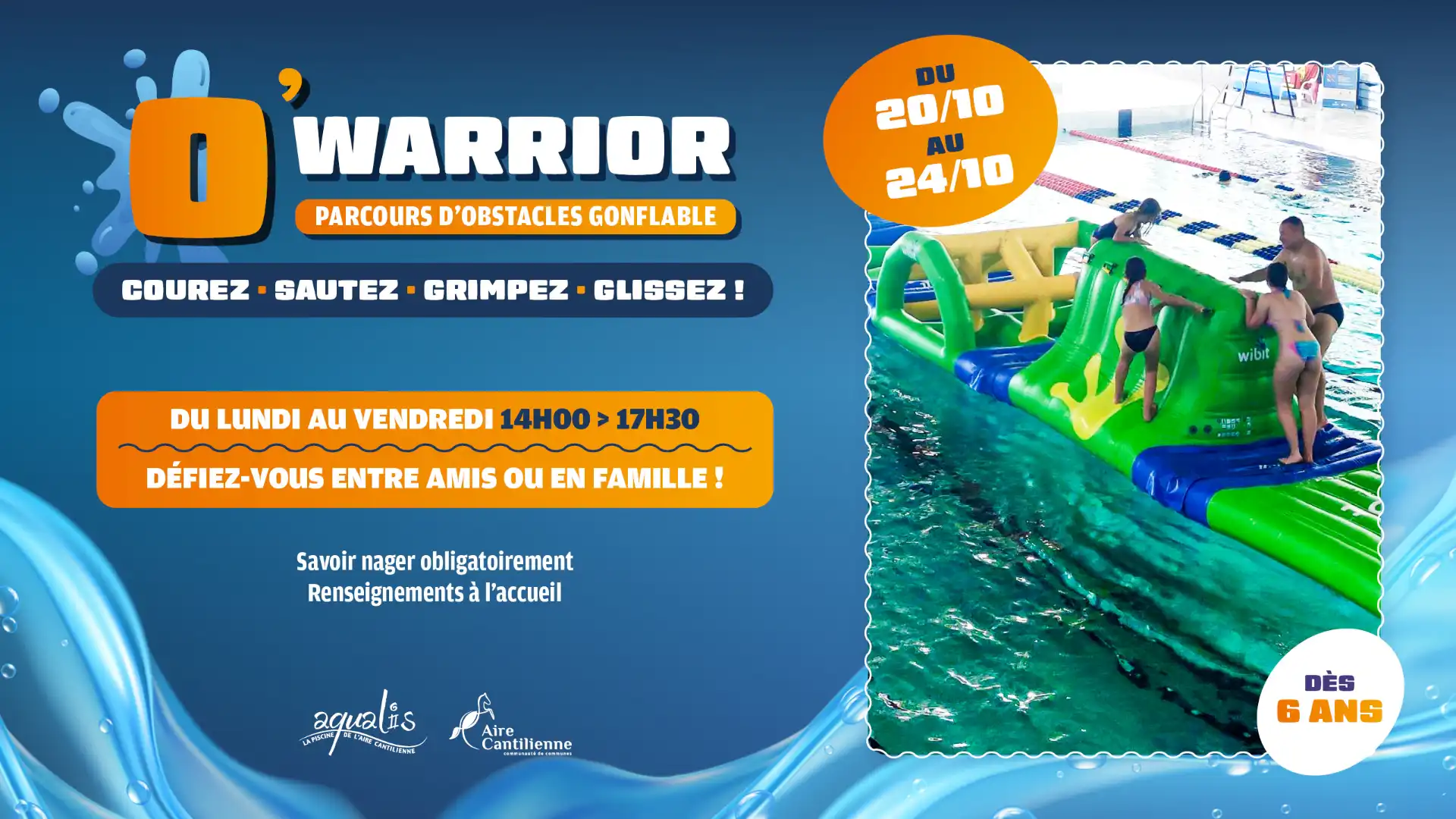 Parcours d'obstacles gonflable O'Warrior